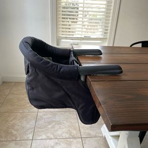 Portable Black Clip-On High Chair